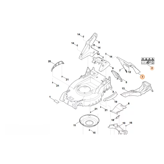 Stihl   Pokrywa 6364 700 2710